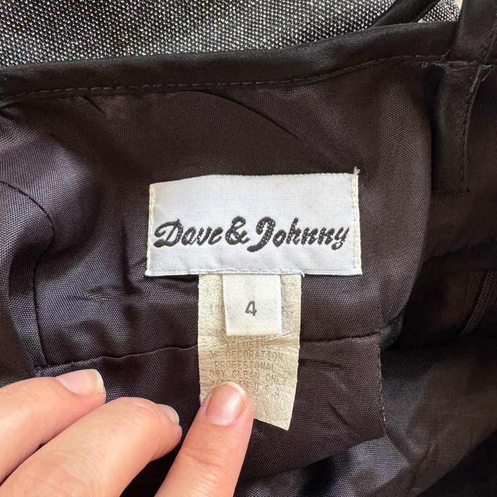Dave & Johnny Vintage 90s Prom Dress • Size: XS / S - Picture 5 of 9